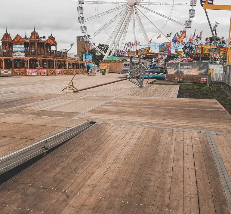 Houten tentvloeren bij GBS Tenten