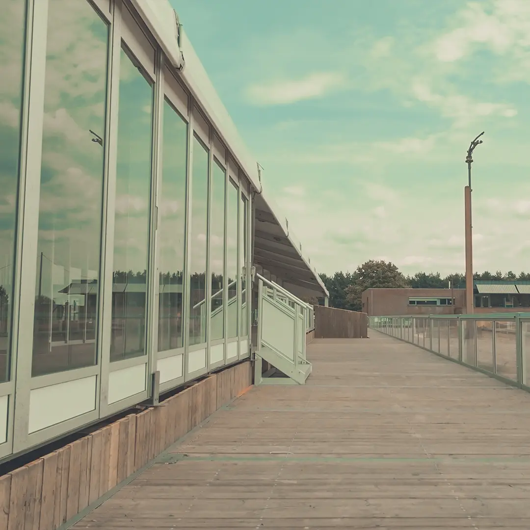 50 meter glazen schuifwanden