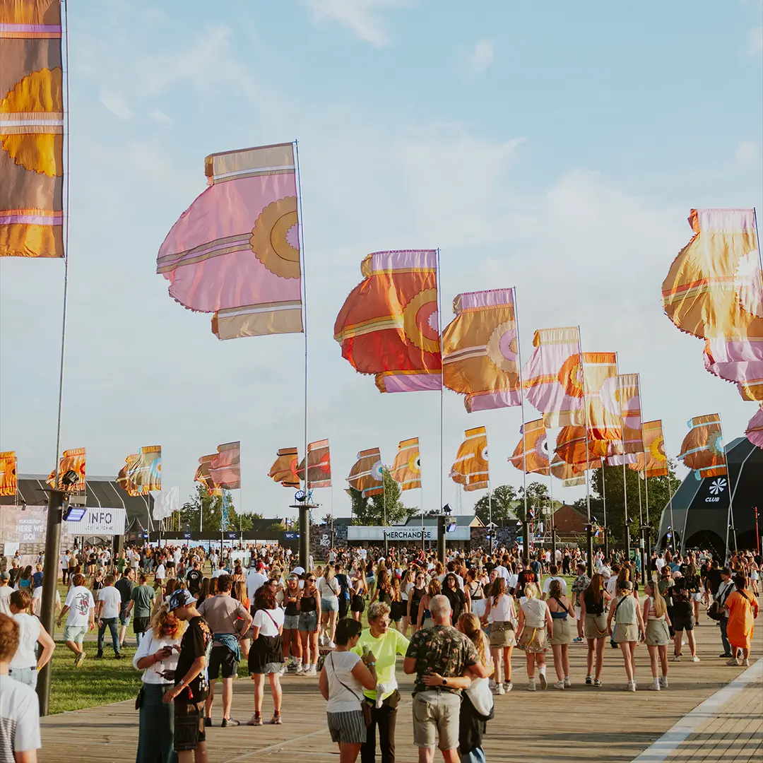 Wandelpaden op Pukkelpop door GBS Tenten